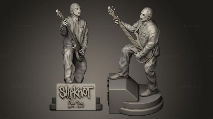 Statues of famous people (paul gray Slipknot, STKC_0089) 3D models for cnc